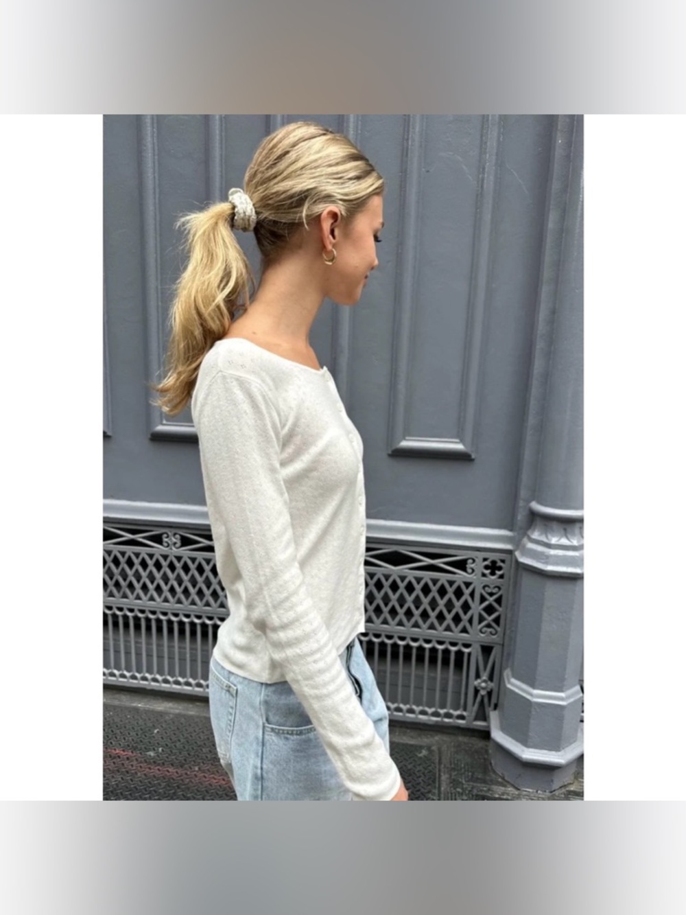 Brady Melville Athelia White Eyelet Top - Picture 4 of 8